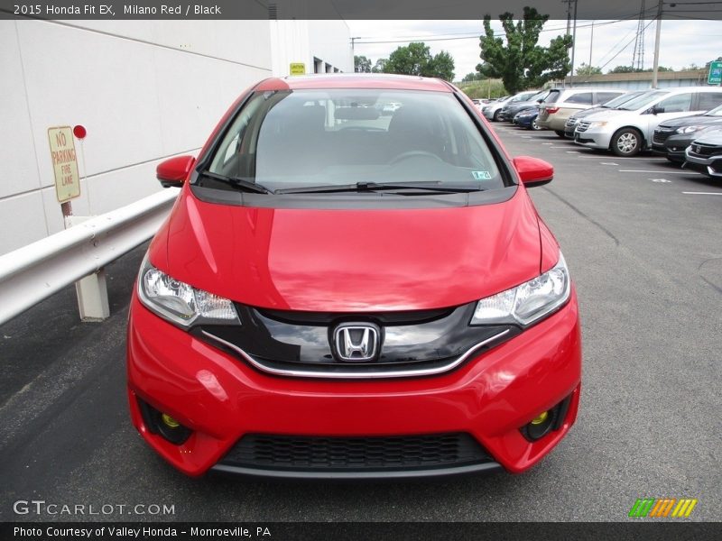 Milano Red / Black 2015 Honda Fit EX