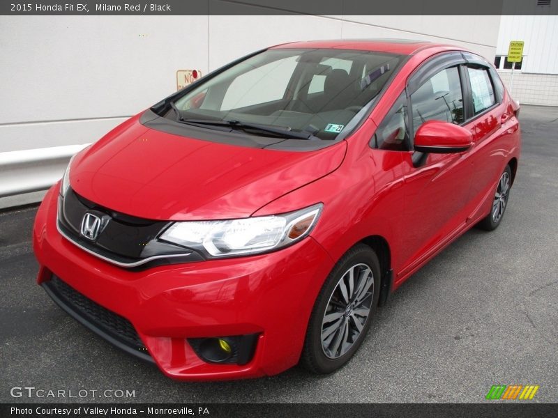 Milano Red / Black 2015 Honda Fit EX