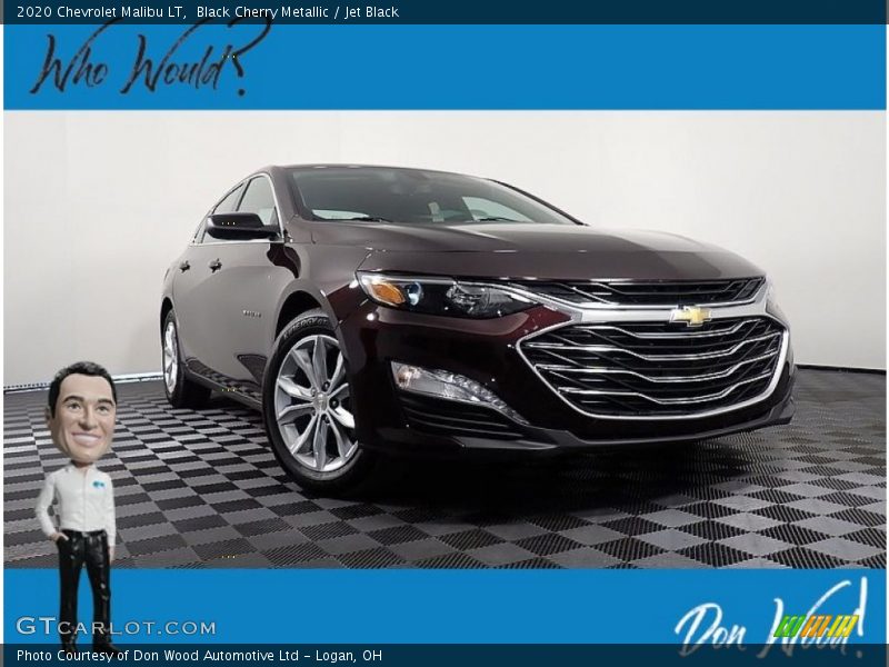 Black Cherry Metallic / Jet Black 2020 Chevrolet Malibu LT