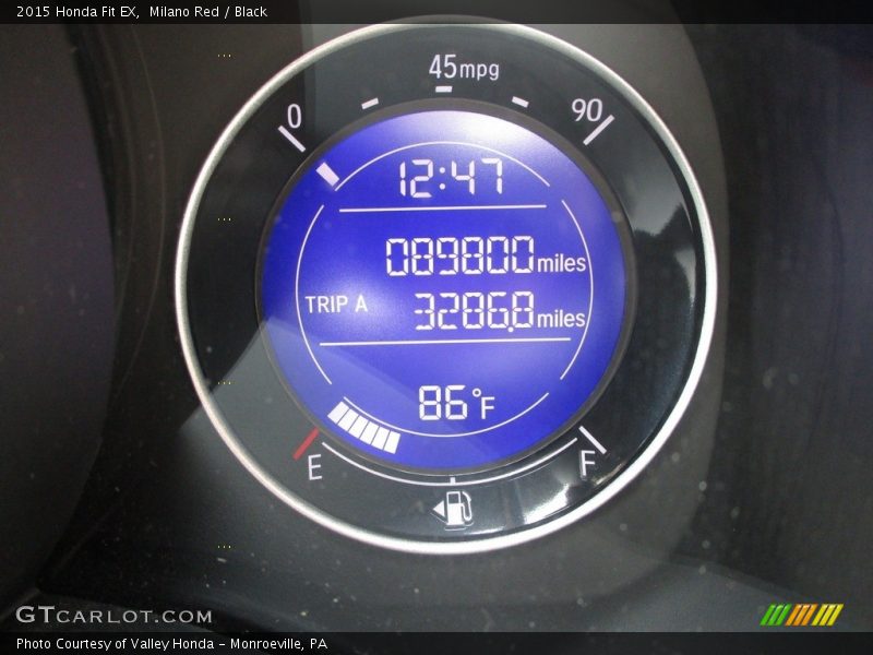 Milano Red / Black 2015 Honda Fit EX