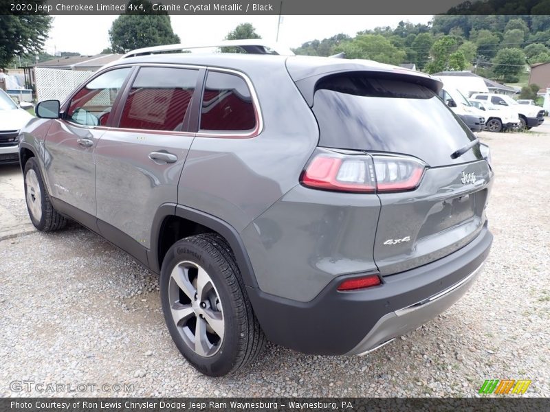 Granite Crystal Metallic / Black 2020 Jeep Cherokee Limited 4x4