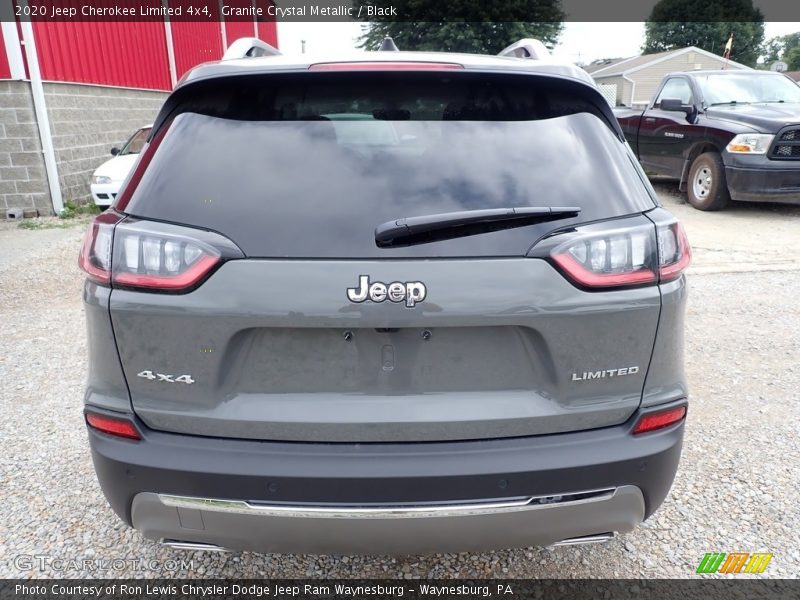 Granite Crystal Metallic / Black 2020 Jeep Cherokee Limited 4x4