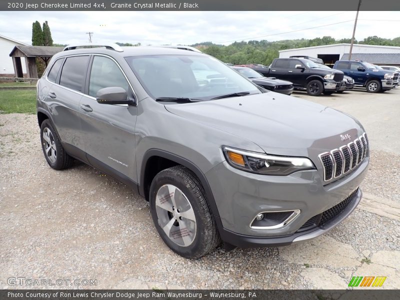 Granite Crystal Metallic / Black 2020 Jeep Cherokee Limited 4x4