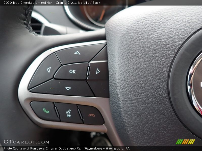 Granite Crystal Metallic / Black 2020 Jeep Cherokee Limited 4x4