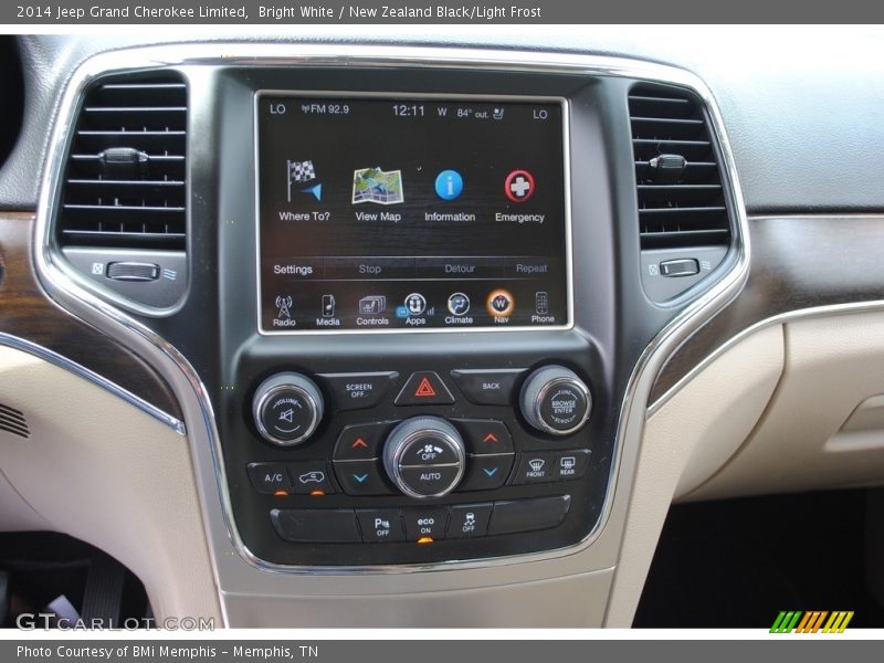 Bright White / New Zealand Black/Light Frost 2014 Jeep Grand Cherokee Limited