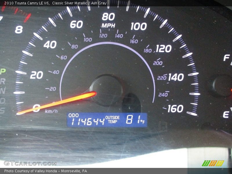 Classic Silver Metallic / Ash Gray 2010 Toyota Camry LE V6