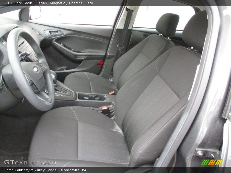  2016 Focus S Sedan Charcoal Black Interior