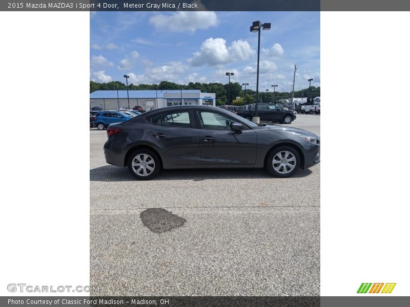 Meteor Gray Mica / Black 2015 Mazda MAZDA3 i Sport 4 Door