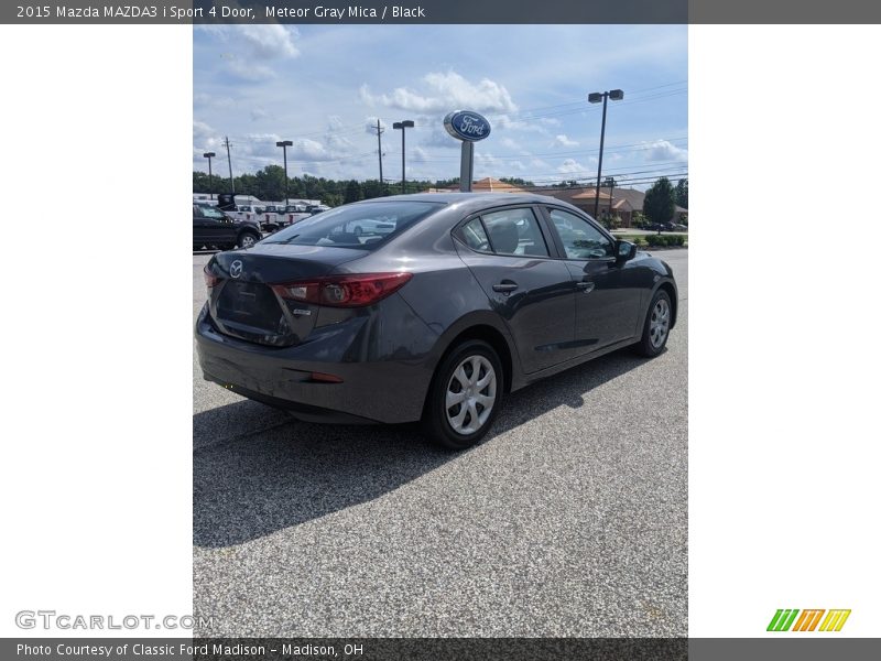 Meteor Gray Mica / Black 2015 Mazda MAZDA3 i Sport 4 Door