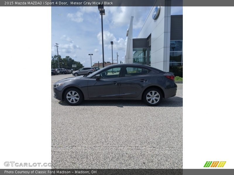 Meteor Gray Mica / Black 2015 Mazda MAZDA3 i Sport 4 Door