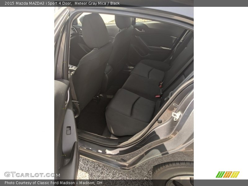 Meteor Gray Mica / Black 2015 Mazda MAZDA3 i Sport 4 Door