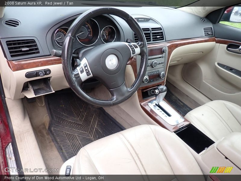 Red Jewel / Tan 2008 Saturn Aura XR