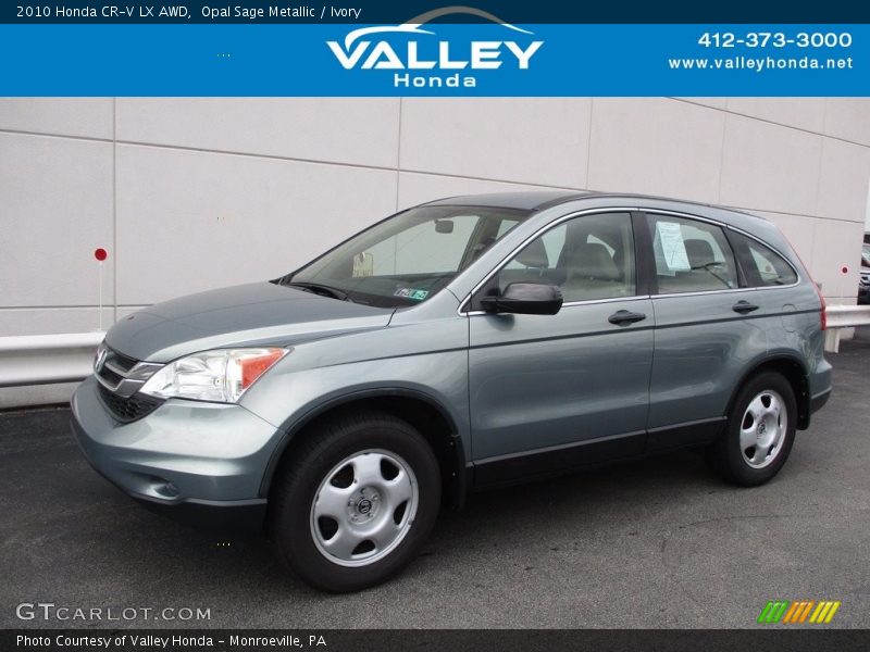 Opal Sage Metallic / Ivory 2010 Honda CR-V LX AWD