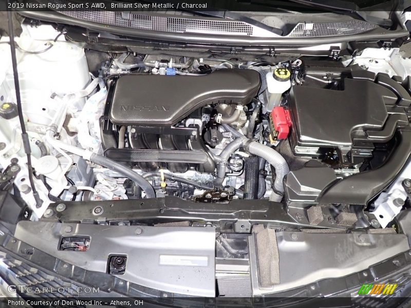 Brilliant Silver Metallic / Charcoal 2019 Nissan Rogue Sport S AWD