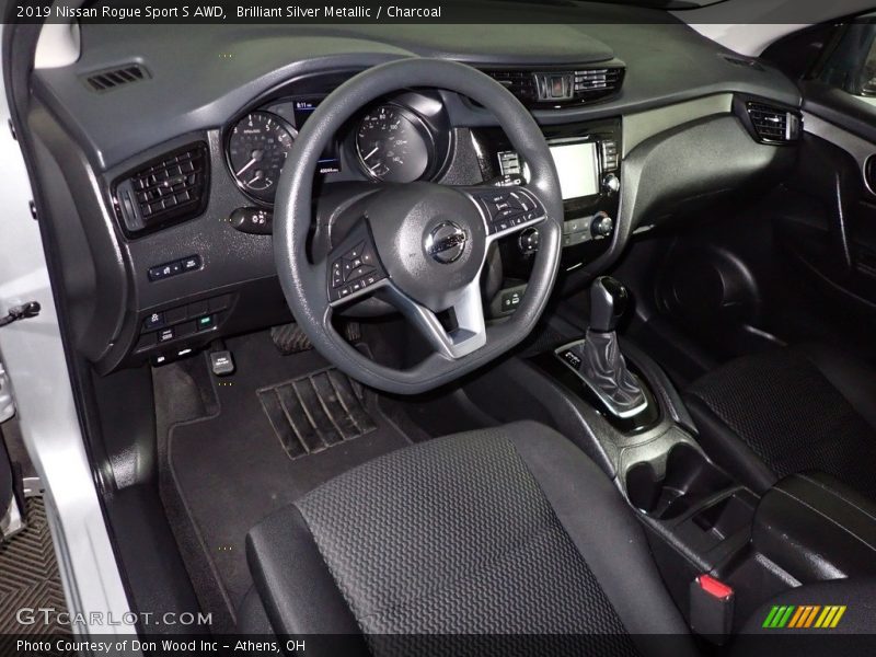 Brilliant Silver Metallic / Charcoal 2019 Nissan Rogue Sport S AWD