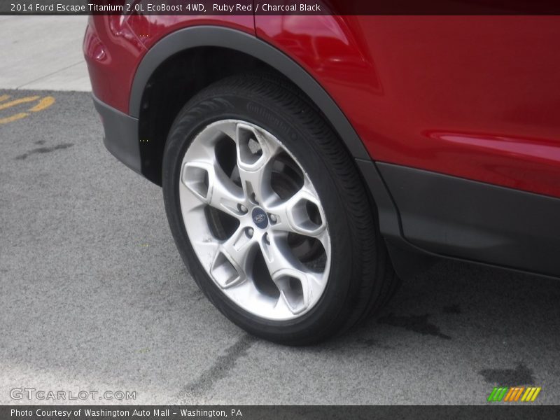 Ruby Red / Charcoal Black 2014 Ford Escape Titanium 2.0L EcoBoost 4WD