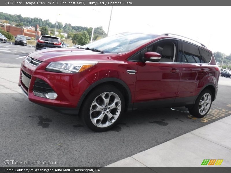 Ruby Red / Charcoal Black 2014 Ford Escape Titanium 2.0L EcoBoost 4WD
