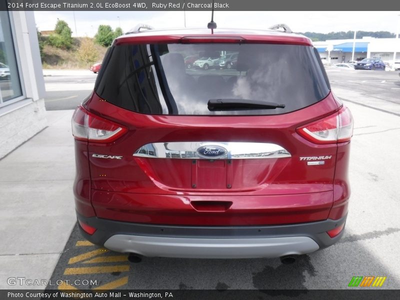 Ruby Red / Charcoal Black 2014 Ford Escape Titanium 2.0L EcoBoost 4WD