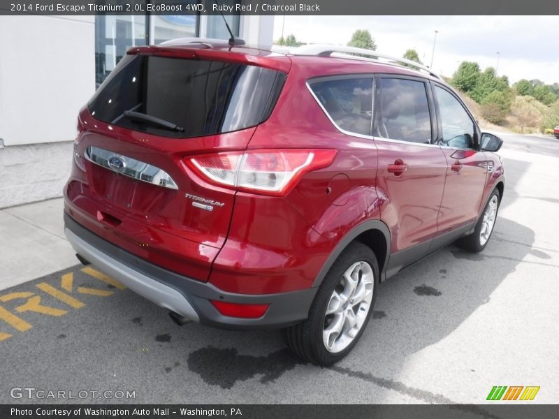 Ruby Red / Charcoal Black 2014 Ford Escape Titanium 2.0L EcoBoost 4WD