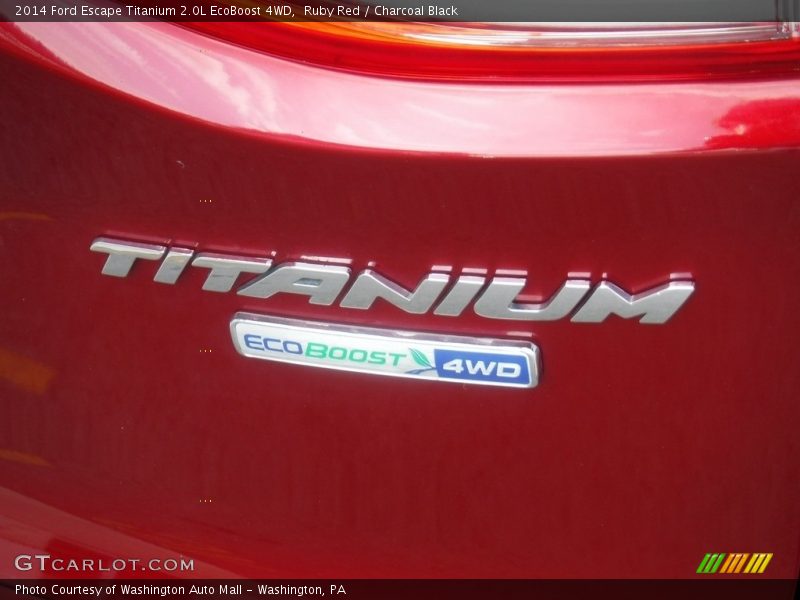 Ruby Red / Charcoal Black 2014 Ford Escape Titanium 2.0L EcoBoost 4WD