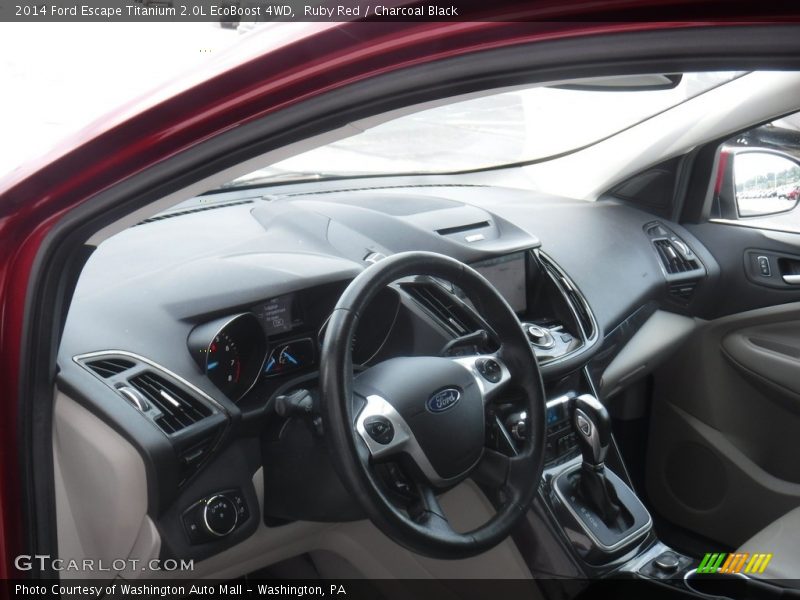 Ruby Red / Charcoal Black 2014 Ford Escape Titanium 2.0L EcoBoost 4WD