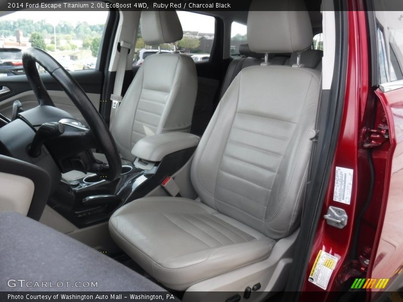 Ruby Red / Charcoal Black 2014 Ford Escape Titanium 2.0L EcoBoost 4WD
