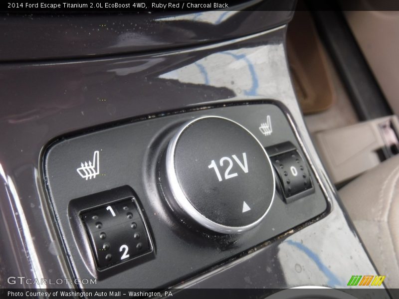 Ruby Red / Charcoal Black 2014 Ford Escape Titanium 2.0L EcoBoost 4WD