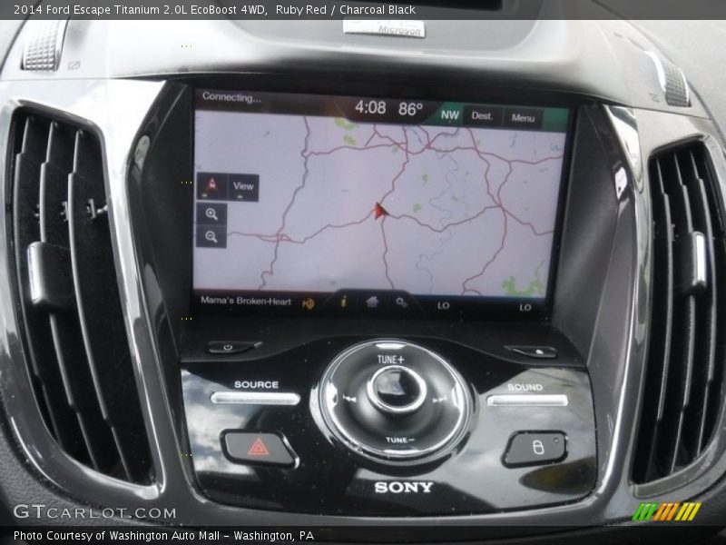 Ruby Red / Charcoal Black 2014 Ford Escape Titanium 2.0L EcoBoost 4WD