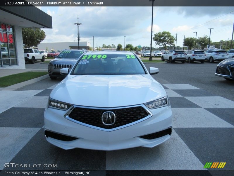 Platinum White Pearl / Parchment 2020 Acura TLX Sedan