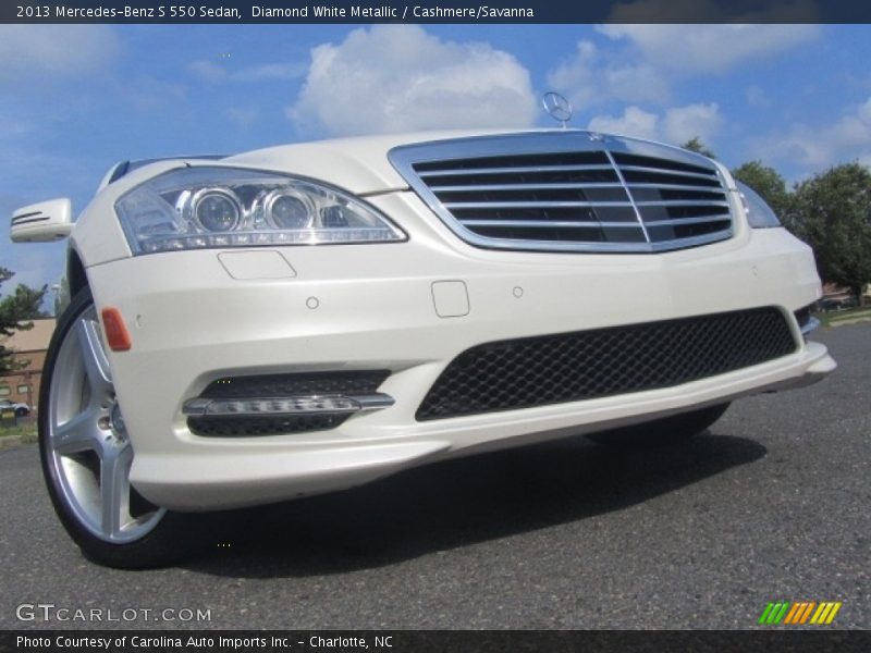 Diamond White Metallic / Cashmere/Savanna 2013 Mercedes-Benz S 550 Sedan