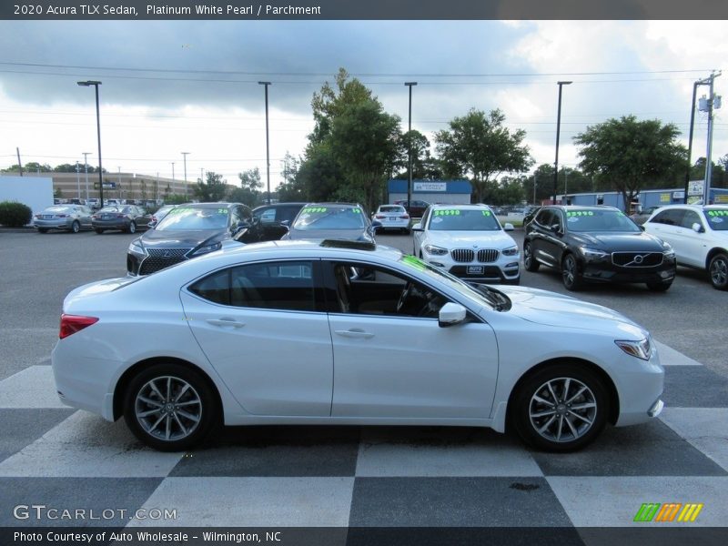 Platinum White Pearl / Parchment 2020 Acura TLX Sedan