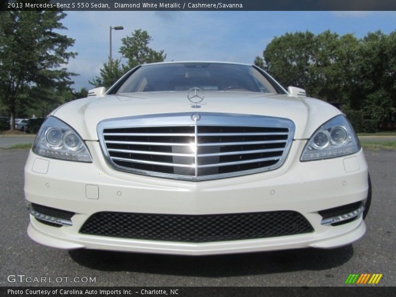 Diamond White Metallic / Cashmere/Savanna 2013 Mercedes-Benz S 550 Sedan