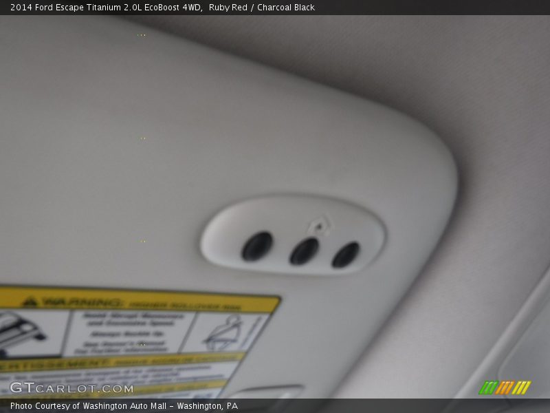 Ruby Red / Charcoal Black 2014 Ford Escape Titanium 2.0L EcoBoost 4WD