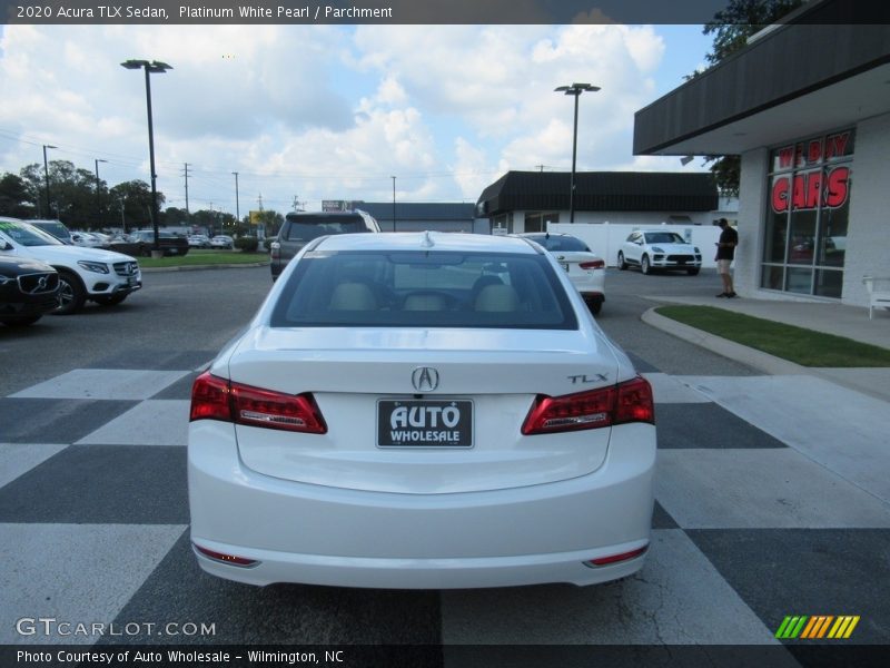 Platinum White Pearl / Parchment 2020 Acura TLX Sedan