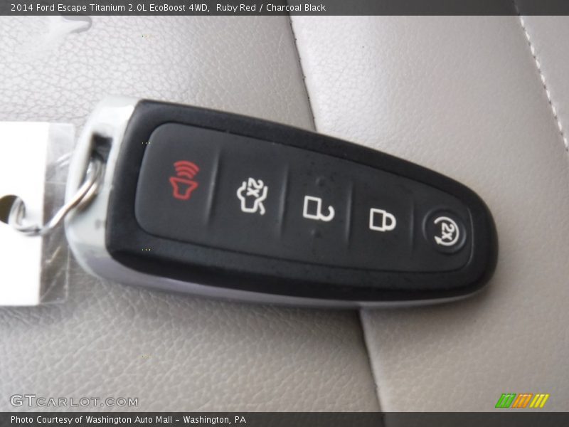 Ruby Red / Charcoal Black 2014 Ford Escape Titanium 2.0L EcoBoost 4WD