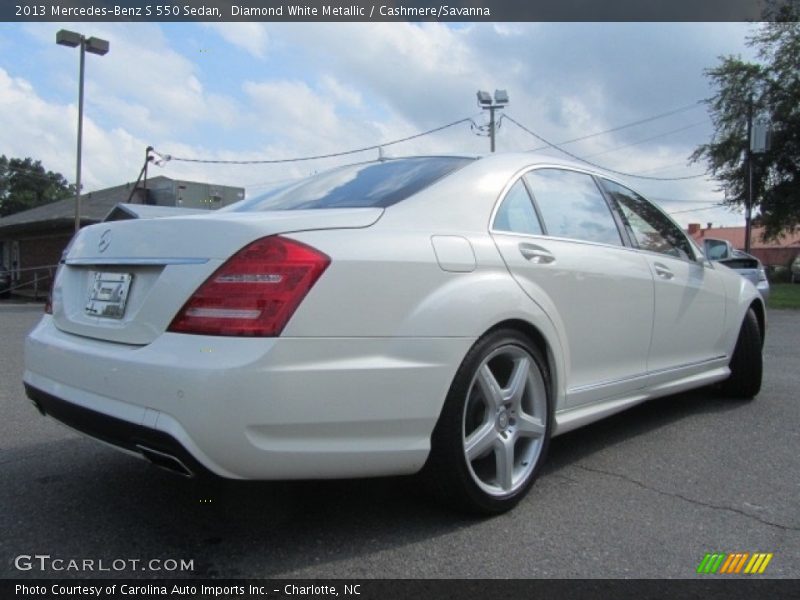 Diamond White Metallic / Cashmere/Savanna 2013 Mercedes-Benz S 550 Sedan