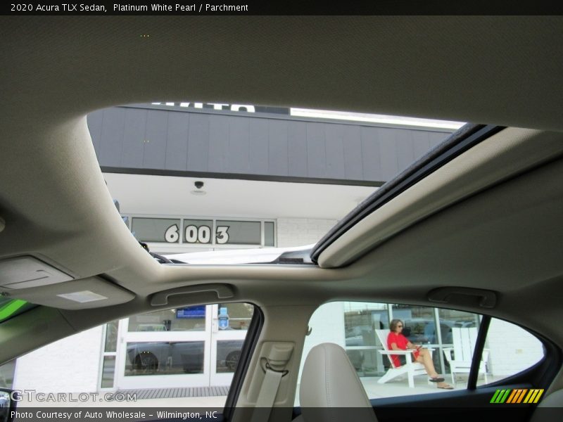 Platinum White Pearl / Parchment 2020 Acura TLX Sedan