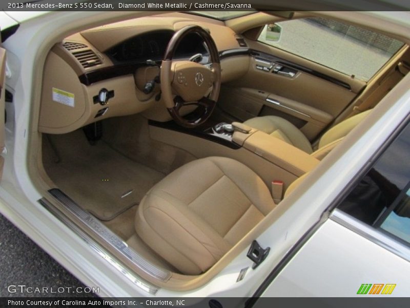 Diamond White Metallic / Cashmere/Savanna 2013 Mercedes-Benz S 550 Sedan