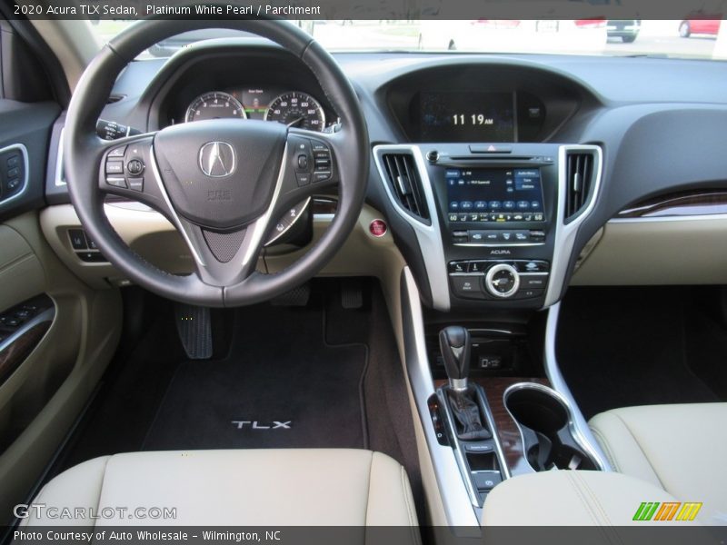 Platinum White Pearl / Parchment 2020 Acura TLX Sedan