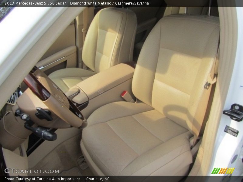 Diamond White Metallic / Cashmere/Savanna 2013 Mercedes-Benz S 550 Sedan