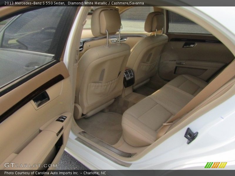 Diamond White Metallic / Cashmere/Savanna 2013 Mercedes-Benz S 550 Sedan