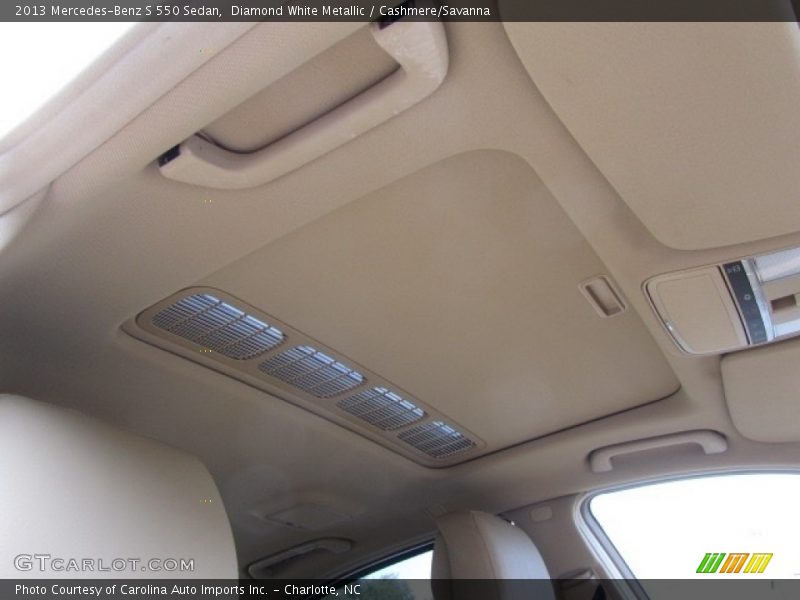 Diamond White Metallic / Cashmere/Savanna 2013 Mercedes-Benz S 550 Sedan