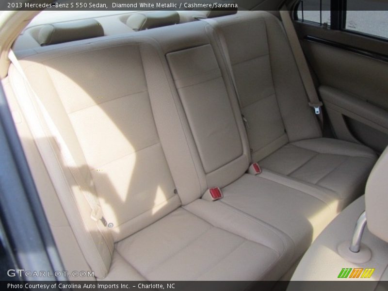 Diamond White Metallic / Cashmere/Savanna 2013 Mercedes-Benz S 550 Sedan