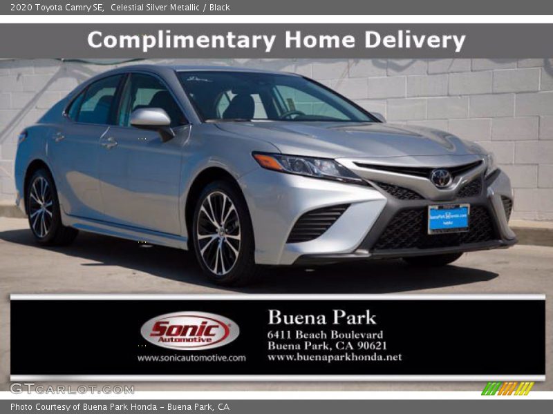 Celestial Silver Metallic / Black 2020 Toyota Camry SE