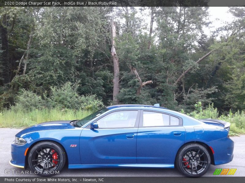 IndiGo Blue / Black/Ruby Red 2020 Dodge Charger Scat Pack