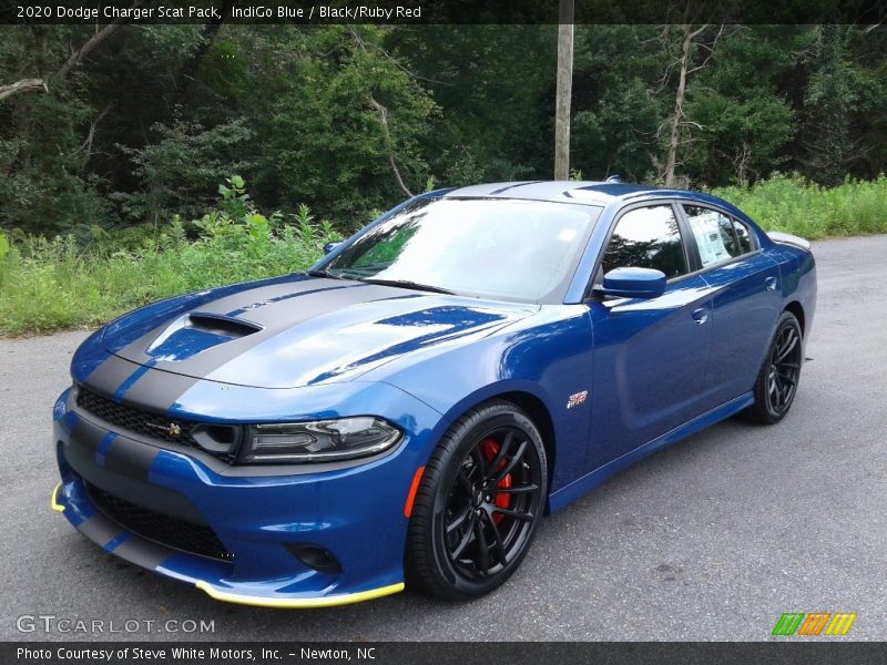 IndiGo Blue / Black/Ruby Red 2020 Dodge Charger Scat Pack