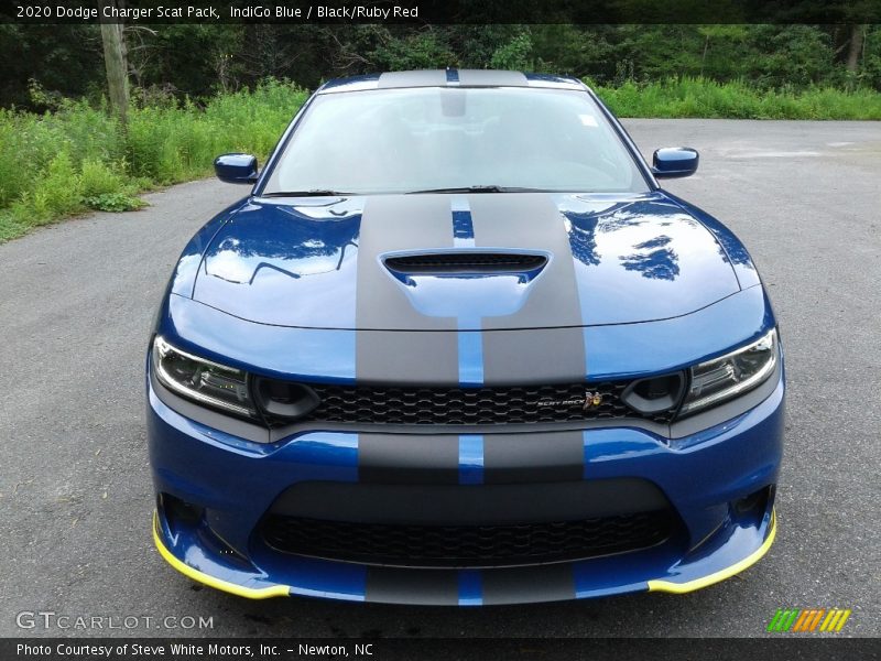 IndiGo Blue / Black/Ruby Red 2020 Dodge Charger Scat Pack