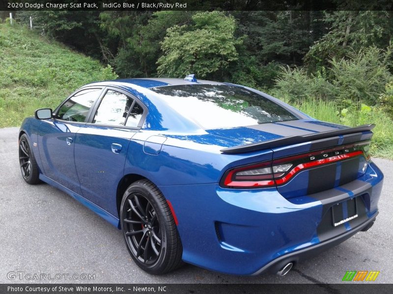 IndiGo Blue / Black/Ruby Red 2020 Dodge Charger Scat Pack