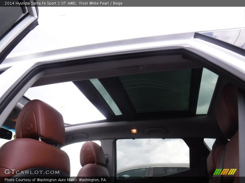 Sunroof of 2014 Santa Fe Sport 2.0T AWD