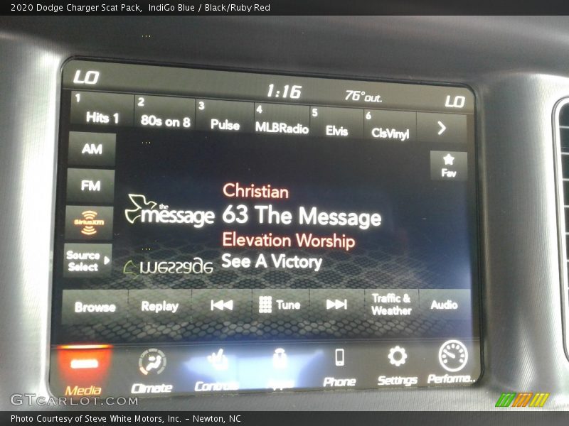 IndiGo Blue / Black/Ruby Red 2020 Dodge Charger Scat Pack